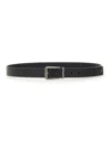 Ferragamo Classic Leather Belt For Men In Black