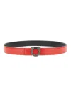 Ferragamo Leather Belt In Black