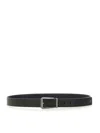 Ferragamo Classic Leather Belt For Men In Black
