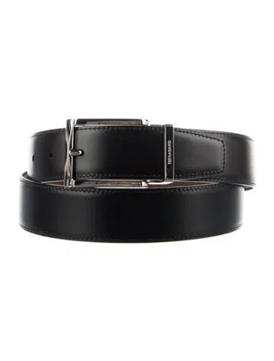 Pre-owned Ferragamo Leather Belt In Black/brown
