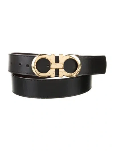 Pre-owned Ferragamo Leather Belt In Black/brown