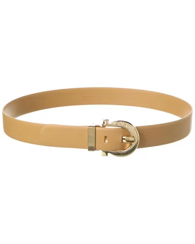 Ferragamo Leather Belt In Brown