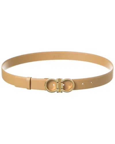Ferragamo Leather Belt In Brown
