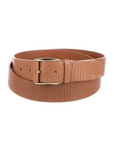 Pre-owned Ferragamo Leather Belt In Brown