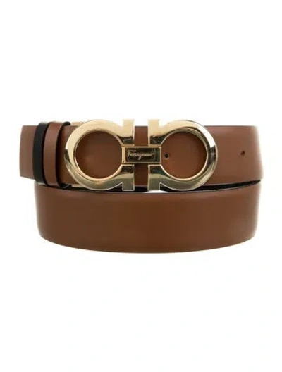 Pre-owned Ferragamo Leather Belt In Brown
