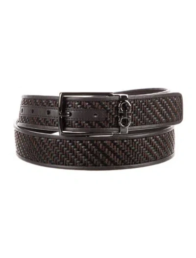 Pre-owned Ferragamo Leather Belt In Brown