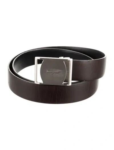 Pre-owned Ferragamo Leather Belt In Brown