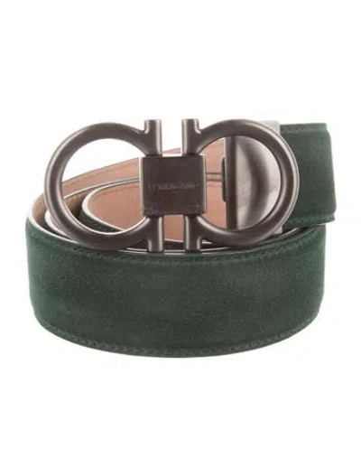 Pre-owned Ferragamo Leather Belt In Green