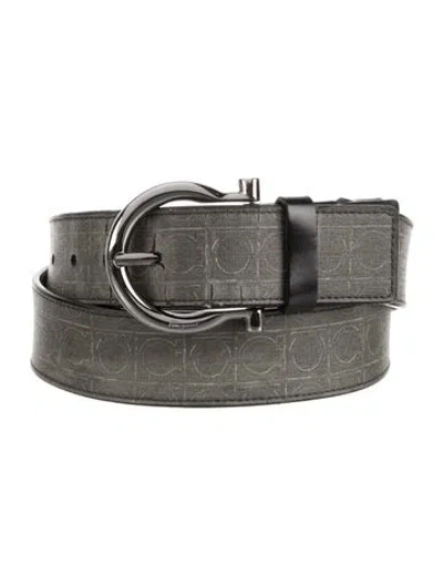 Pre-owned Ferragamo Leather Belt In Green