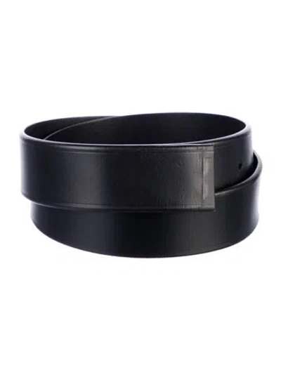 Pre-owned Ferragamo Leather Belt Kit In Black