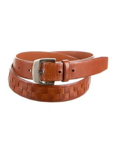 Pre-owned Ferragamo Leather Belt In Neutral
