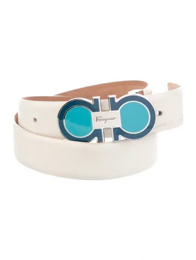 Pre-owned Ferragamo Leather Belt In Neutral