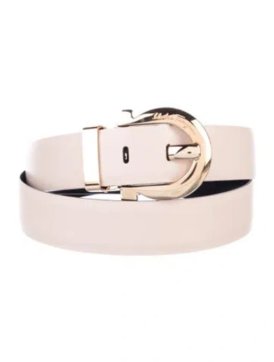 Pre-owned Ferragamo Leather Belt In Neutral