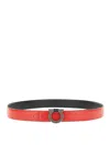 Ferragamo Leather Belt In Red