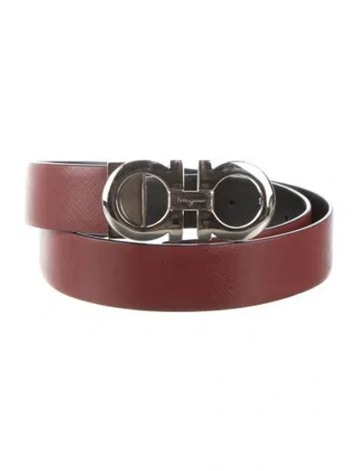 Pre-owned Ferragamo Leather Belt W/ Tags In Red