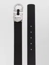 Ferragamo Leather Belt With Gancini Buckle And Adjustable Length