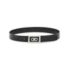 Ferragamo Gancini Black Testa Di Moro Belt