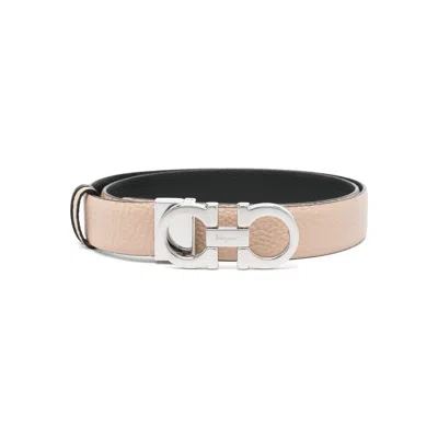 Ferragamo Leather Belts In Pink & Purple