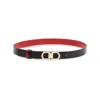 Ferragamo Smooth Leather Reversible Gancini Belt