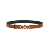 Ferragamo Gancini Reversible Grained Leather Belt