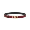 Ferragamo Reversible Belt With Gold-tone Buckle Hooks