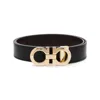 Ferragamo Leather Belts In Black