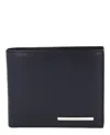 Ferragamo Crosta Polo Bifold Wallet In Black