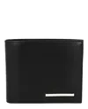 Ferragamo Crosta Polo Bifold Wallet In Black