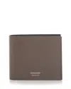 Ferragamo Leather Bifold Wallet In Neutral