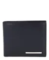 Ferragamo Crosta Polo Bifold Wallet In Black