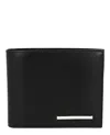 Ferragamo Crosta Polo Bifold Wallet In Black