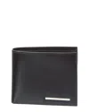Ferragamo Leather Bifold Wallet In Black