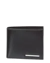 Ferragamo Crosta Leather Bifold Wallet In Black