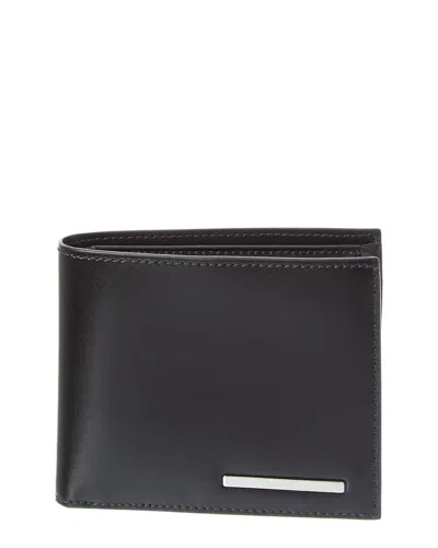 Ferragamo Leather Bifold Wallet In Black
