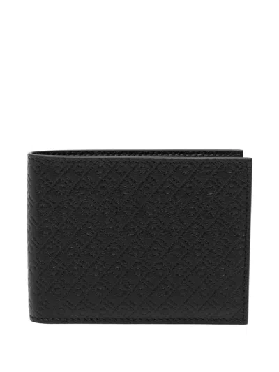 Ferragamo Leather Bifold Wallet In Black