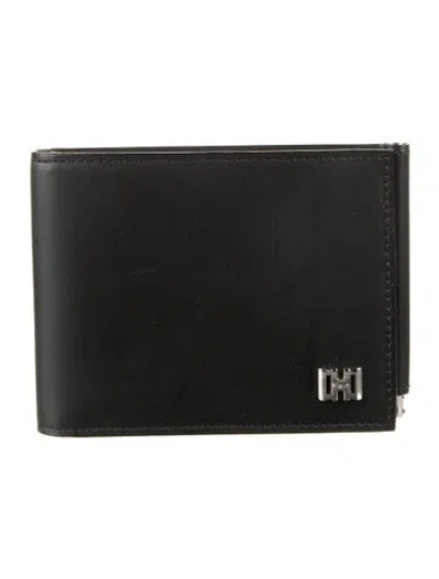 Pre-owned Ferragamo Leather Bifold Wallet In Black