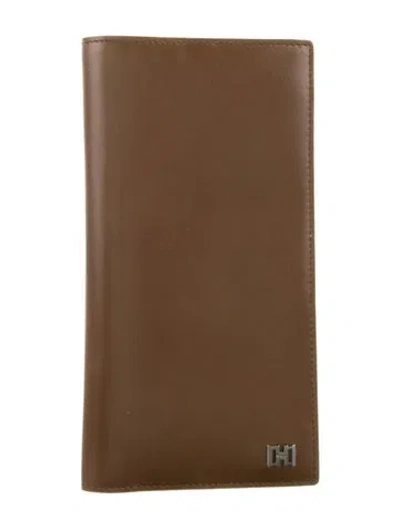 Pre-owned Ferragamo Leather Bifold Wallet In Brown