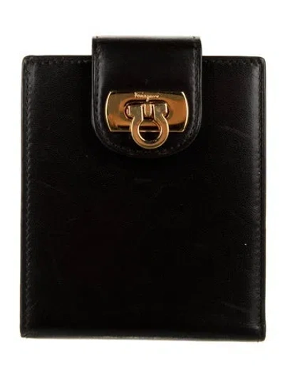Pre-owned Ferragamo Leather Bifold Wallet In Brown