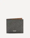 Ferragamo Leather Bifold Wallet With Gancini Pattern In Gray