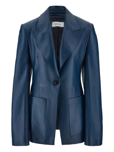 Ferragamo Leather Blazer