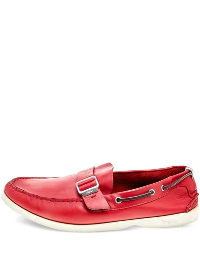 Pre-owned Ferragamo Leather Boat Shoes