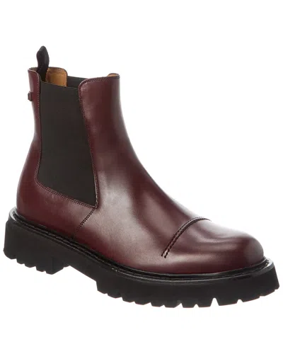 Ferragamo Leather Boot In Brown