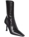 Ferragamo Leather Bootie In Multi