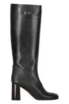 Ferragamo Woman Boot Black Size 8 Leather In Black