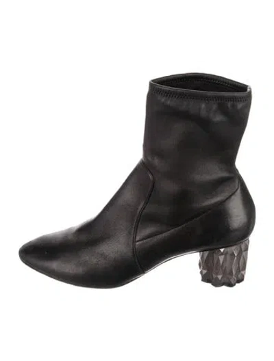 Pre-owned Ferragamo Leather Boots In Black