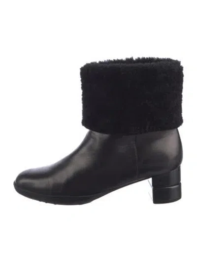 Pre-owned Ferragamo Leather Boots In Black