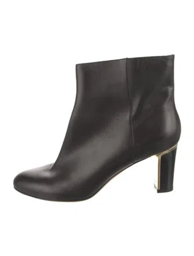 Pre-owned Ferragamo Leather Boots In Black
