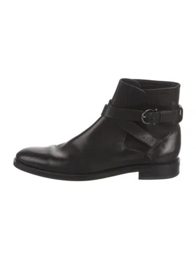 Pre-owned Ferragamo Leather Boots In Black