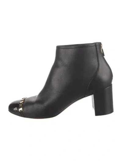 Pre-owned Ferragamo Leather Boots In Black