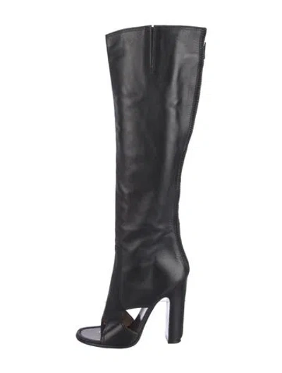 Pre-owned Ferragamo Leather Boots In Black